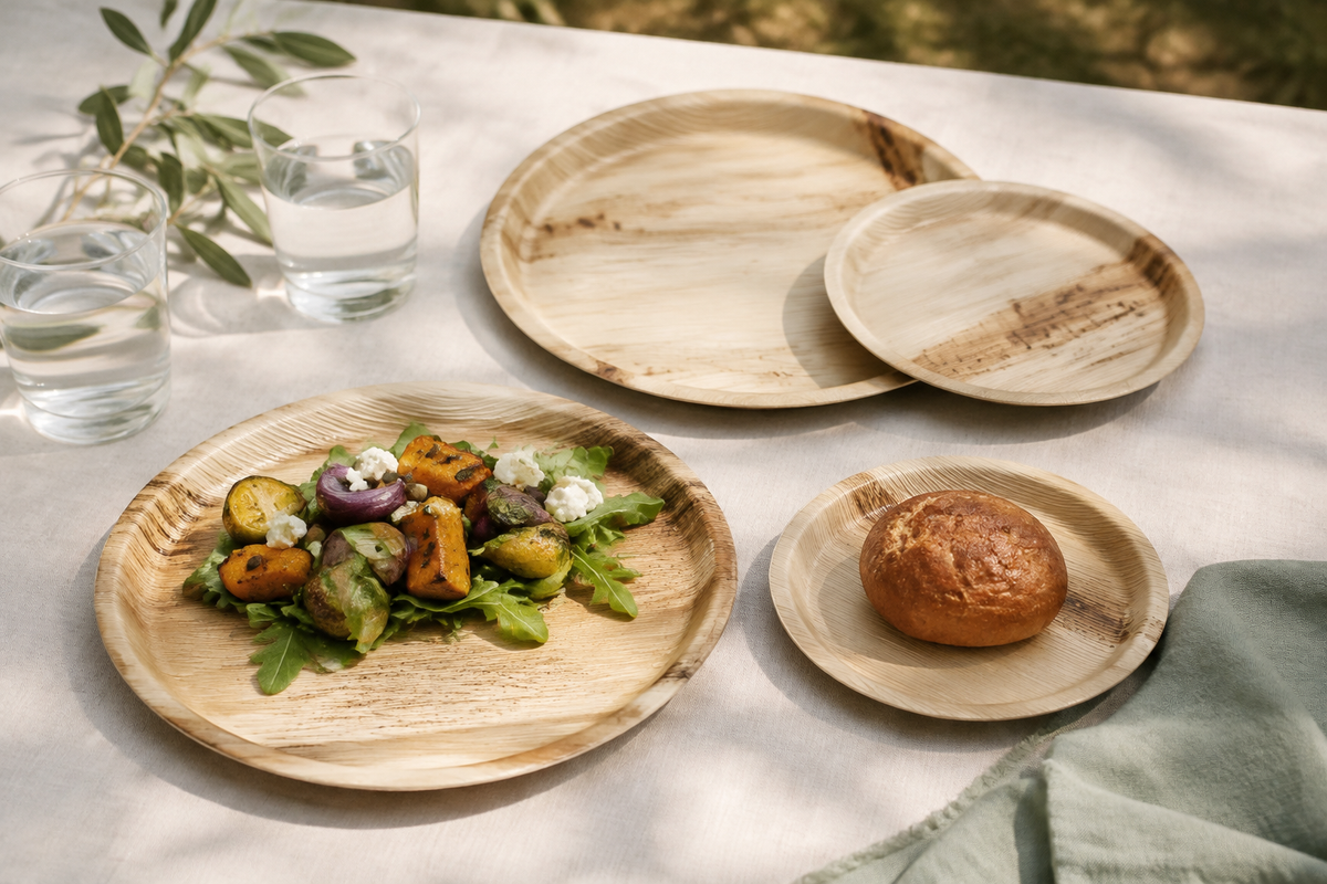 round combo lifestyle styled table setting; food and props not included