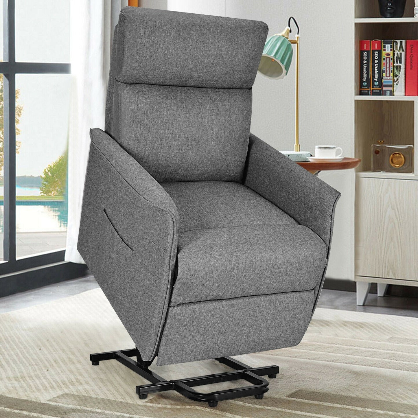 
                  
                    Electric Power Fabric Padded Lift Massage Chair Recliner Sofa-Gray
                  
                