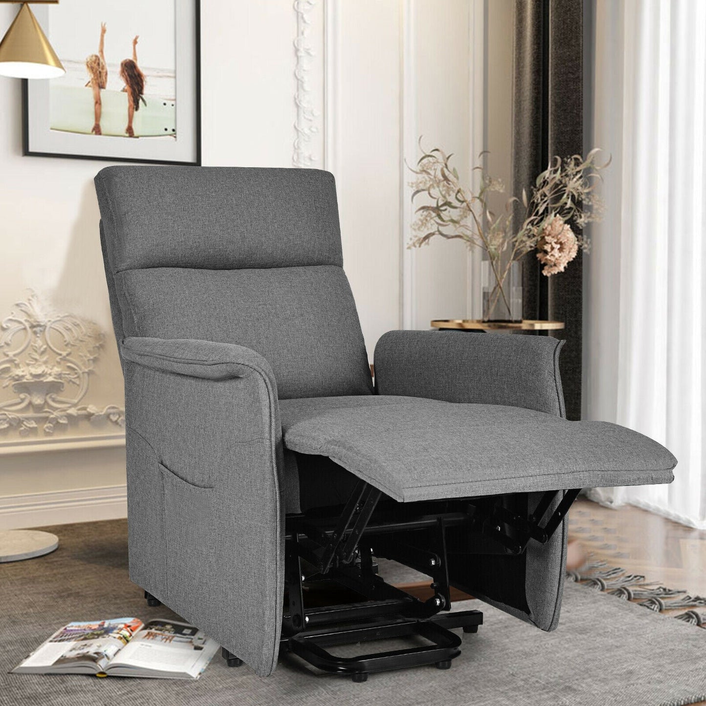 
                  
                    Electric Power Fabric Padded Lift Massage Chair Recliner Sofa-Gray
                  
                