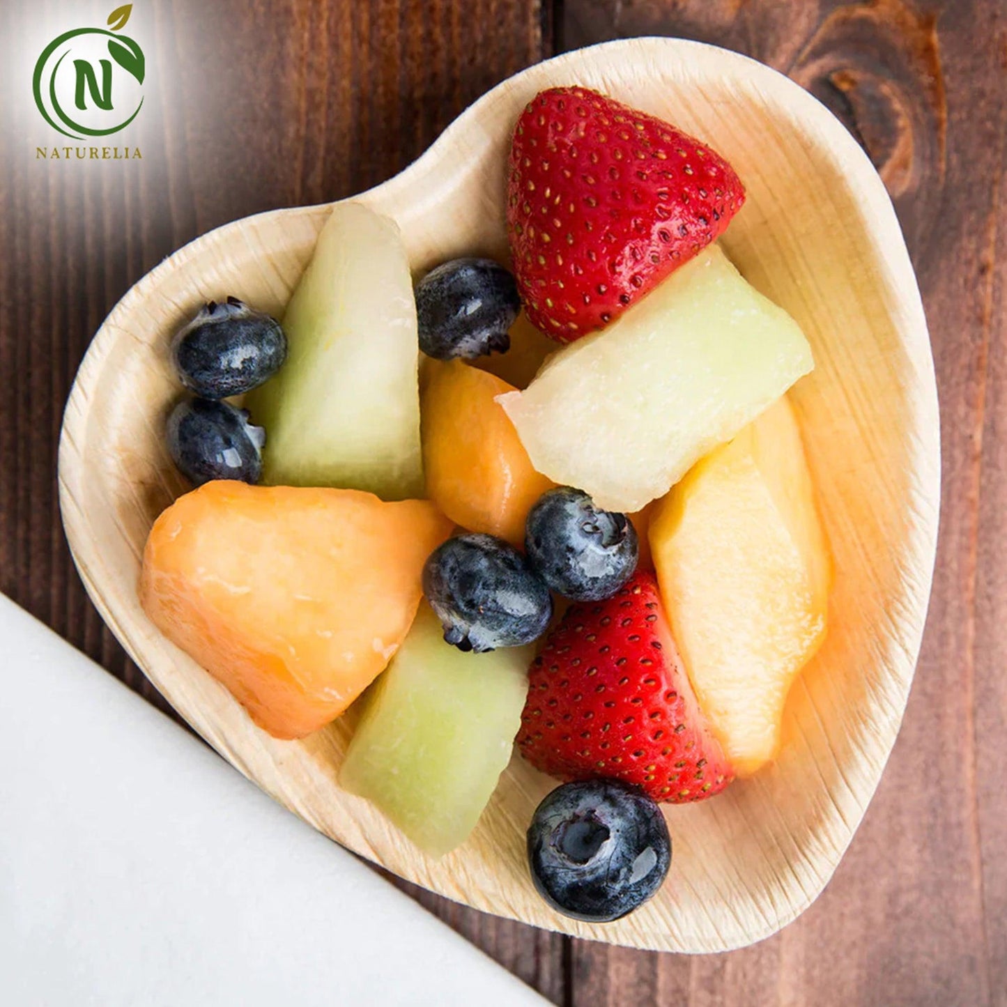 
                  
                    Naturelia Palm Leaf 6.5 Inch Heart Plates - Natural Wood Style Dinnerware - Microwave-Safe Dinner Party Plates for Wedding, Events - Sturdy Like Bamboo Plates - Naturelia
                  
                