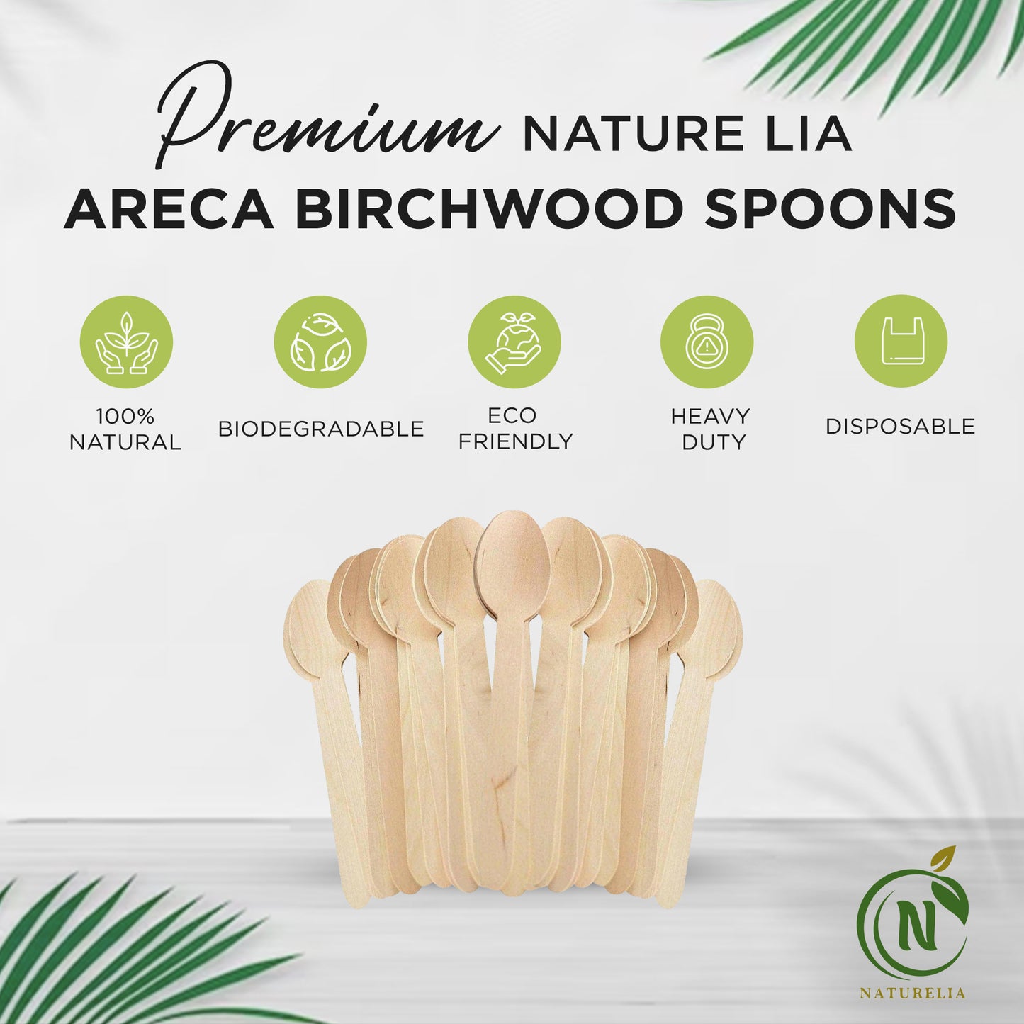 Birchwood spoons: 50 pack
