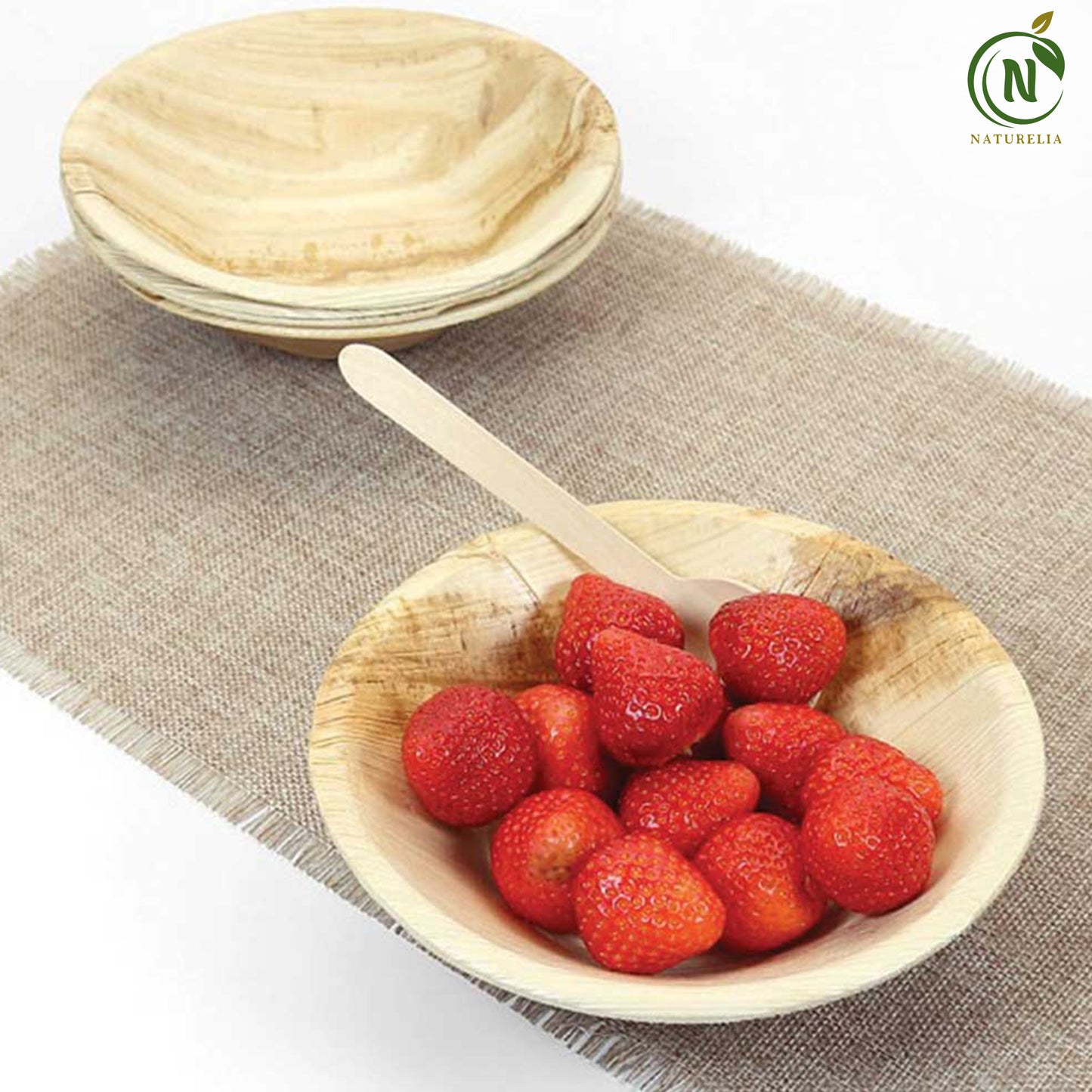 
                  
                    Naturelia Round Palm-Leaf Party Set — 120 Pieces for 20 Place Settings
                  
                