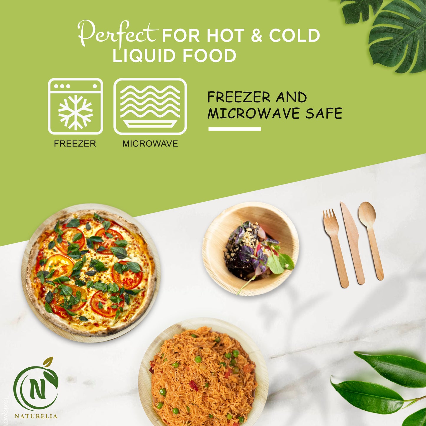 
                  
                    Naturelia Round Palm-Leaf Party Set — 120 Pieces for 20 Place Settings
                  
                