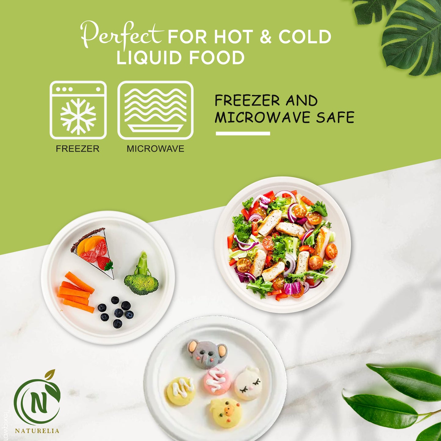 
                  
                    Naturelia Bagasse Sugarcane Plates, 7- and 11-Inch Options
                  
                